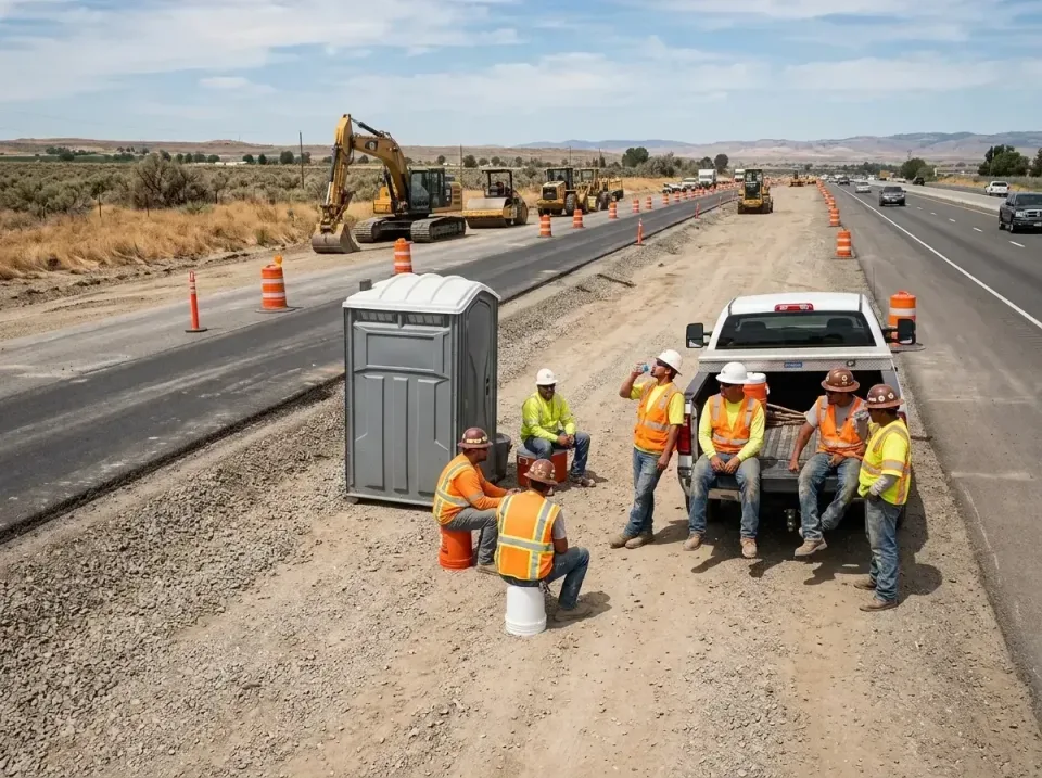 highway-road-construction-crew-007 — frequently asked questions, Porta Potty and Restroom Rentals in Parker, SC